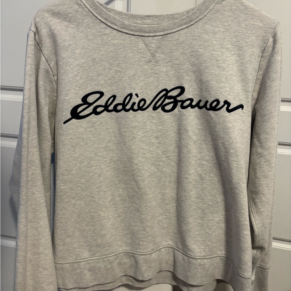 Eddie Bauer Gray Sweatshirt - Size M